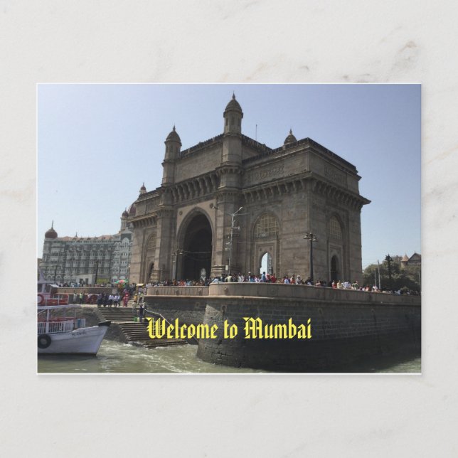 Welcome to Mumbai postcard (Front)