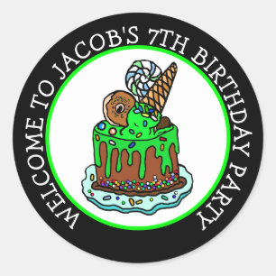 Welcome to my Birthday Party Classic Round Sticker