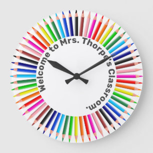 Welcome to my Classroom Large Clock