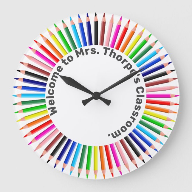 Welcome to my Classroom Large Clock (Front)