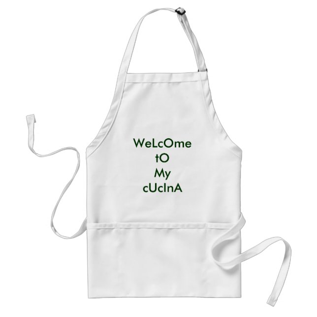 WELCOME TO MY CUCINA ARPON STANDARD APRON (Front)