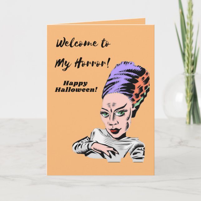 Welcome to my Horror Halloween Card (Front)