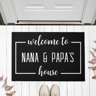 Welcome To NANA & PAPA'S House Doormat
