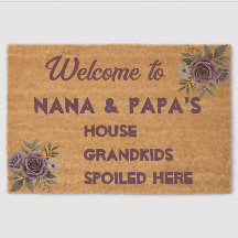 Welcome to Nana & Papa's House – Personalised Boho