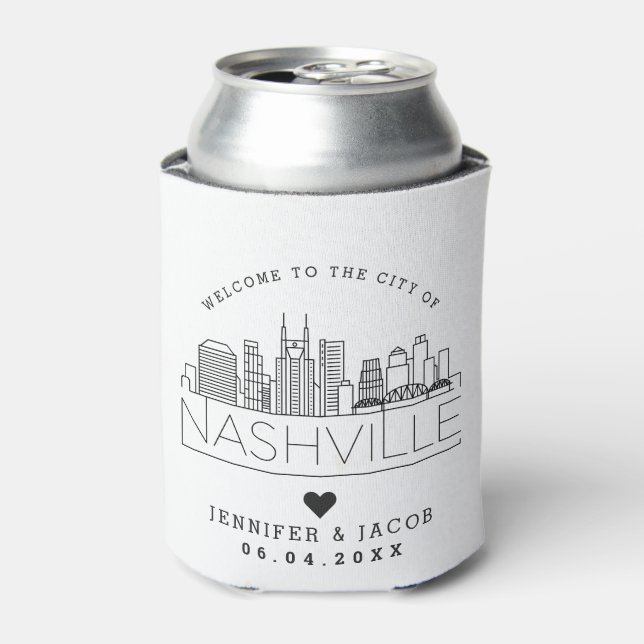 Welcome to Nashville | Wedding Guest Favour  Can Cooler (Can Front)
