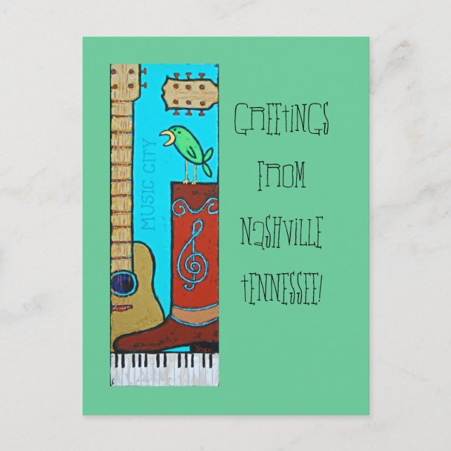 Welcome to NashvilleTennessee! postcard (Front)