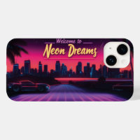 Welcome to Neon Dreams - Retro Wave Cityscape
