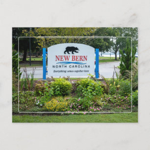 Welcome to New Bern NC Postcard