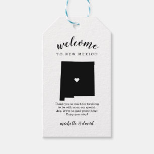 Welcome to New Mexico Calligraphy Wedding Gift Tags