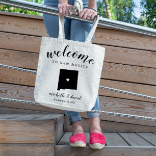 Welcome to New Mexico   State Silhouette Wedding Tote Bag