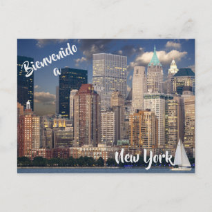 Welcome to New York City USA postcard