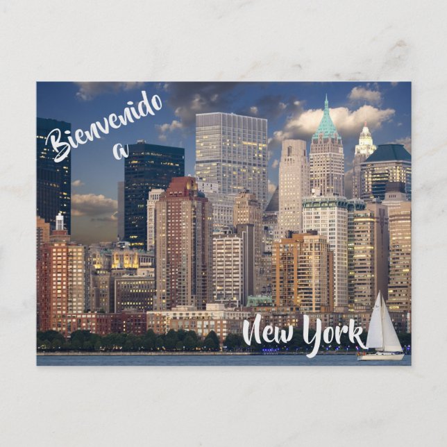Welcome to New York City USA postcard (Front)