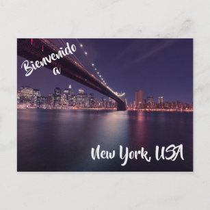 Welcome to New York City USA postcard