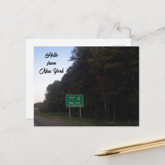 WELCOME TO NEW YORK STATE POSTCARD