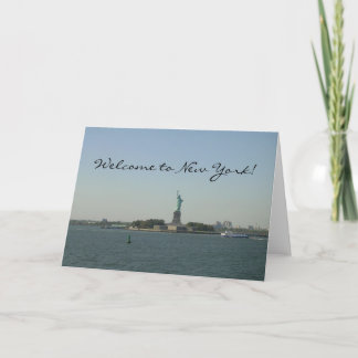 Welcome to New York!-Statue of Liberty Card