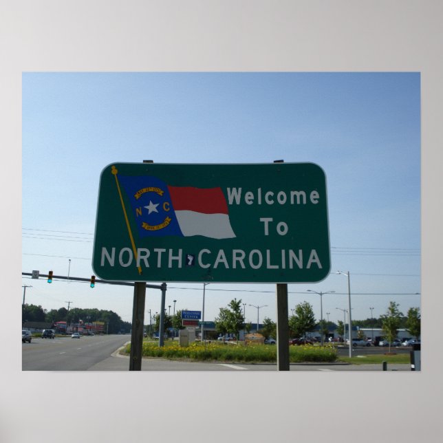 Welcome to North Carolina Poster (Front)