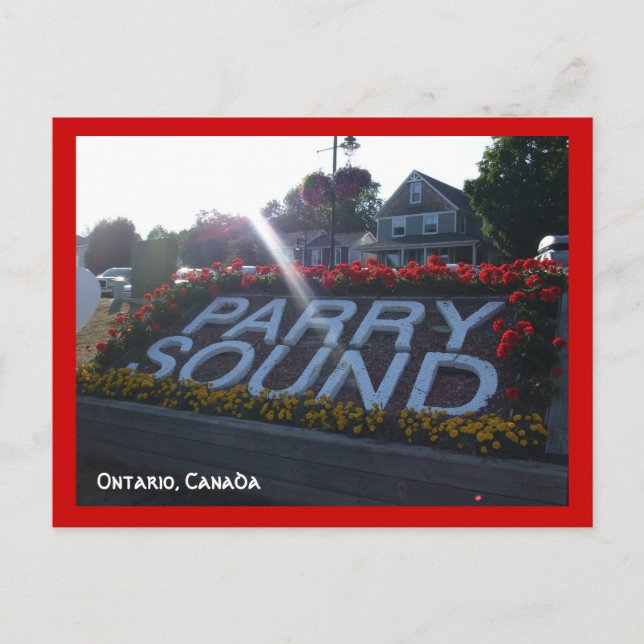 Welcome to Ontario,Canada-Parry Sound Postcard (Front)