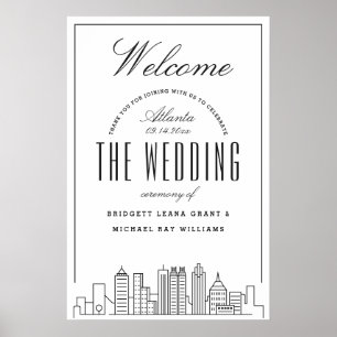 Welcome to Our Atlanta Wedding! Poster