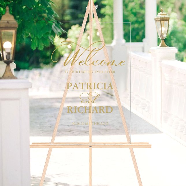 Welcome to our Beginning Gold Wedding Sign (Creator Uploaded)