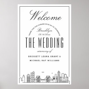 Welcome to Our Brooklyn Wedding! Poster