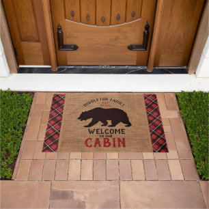 Welcome to Our Cabin - Bear Doormat