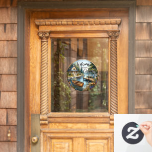 Welcome to Our Cabin Window Cling