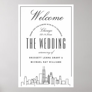 Welcome to Our Chicago Wedding! Poster