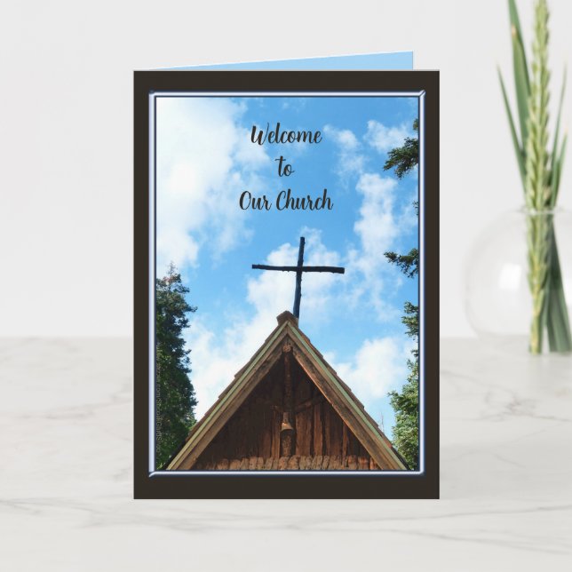 Welcome to Our Church Greeting Card (Front)