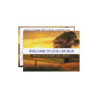 Welcome To Our Church Visitors Connection Card