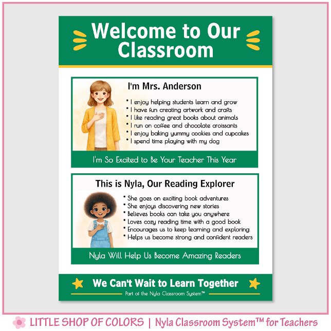 Welcome to Our Classroom Teacher Anchor Chart (Creator Uploaded)