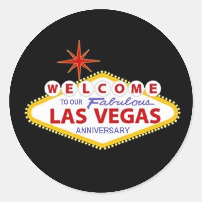 WELCOME TO OUR FABULOUS L V Anniversary Sticker (Front)