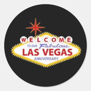 WELCOME TO OUR FABULOUS L V Anniversary Sticker