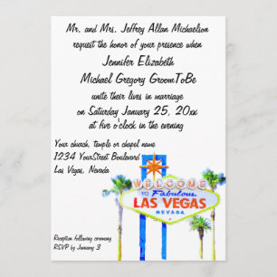 Welcome to our Fabulous Las Vegas Wedding Invitation