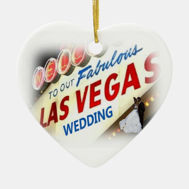 Welcome To Our Fabulous Las Vegas Wedding Ornament (Front)