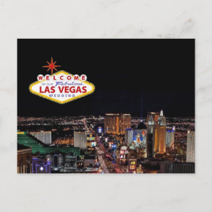 Welcome To Our Fabulous Las Vegas Wedding Postcard