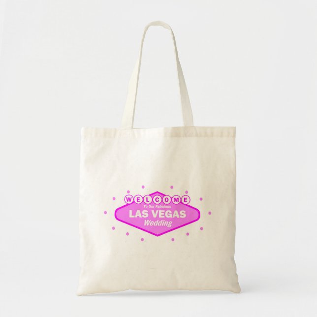 Welcome To Our Fabulous Las Vegas WEDDING Tote Bag (Front)