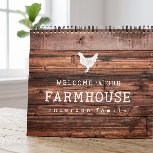 Welcome to our Farmhouse Country Rustic Wood Calendar