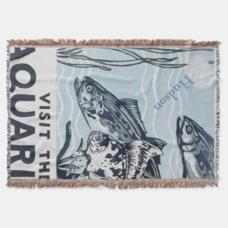 Welcome to our Fishing Cottage Hunting Lodge Throw Blanket