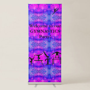 Welcome to our Gymnastics Party 84" Large Banner