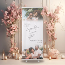 Welcome to Our Happily Ever After 2 Photos Wedding