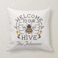 Welcome to Our Hive Honey Bee Spring Porch