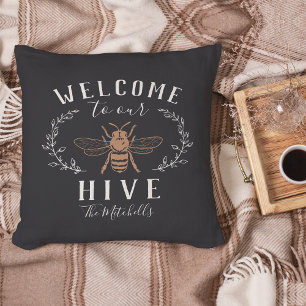 Welcome to Our Hive Personalised Cushion