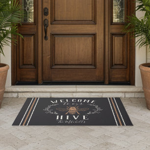 Welcome to Our Hive Personalised Doormat