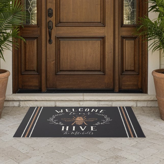 Welcome to Our Hive Personalised Doormat (Creator Uploaded)