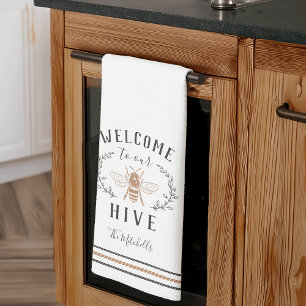 Welcome to Our Hive Personalised Tea Towel
