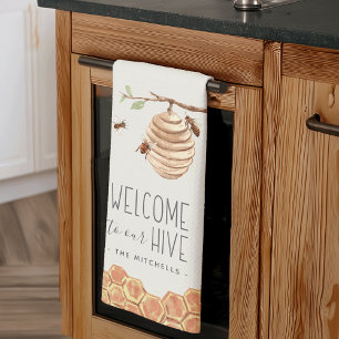 Welcome to Our Hive Personalised Tea Towel