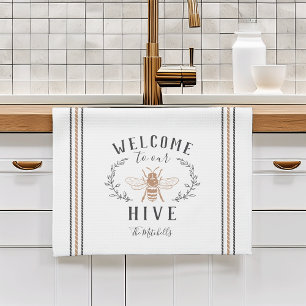 Welcome to Our Hive Personalised Tea Towel