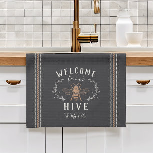 Welcome to Our Hive Personalised Tea Towel