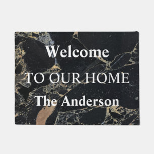 Welcome to Our Home Custom Family Name Door Doorma Doormat