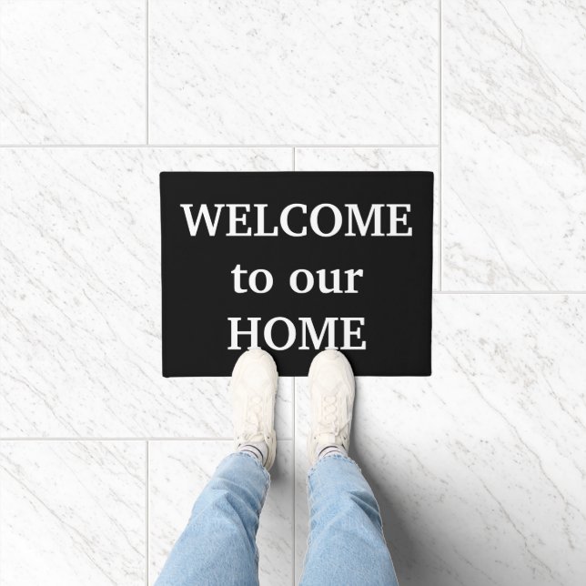 Welcome to our Home Doormat (Indoor)